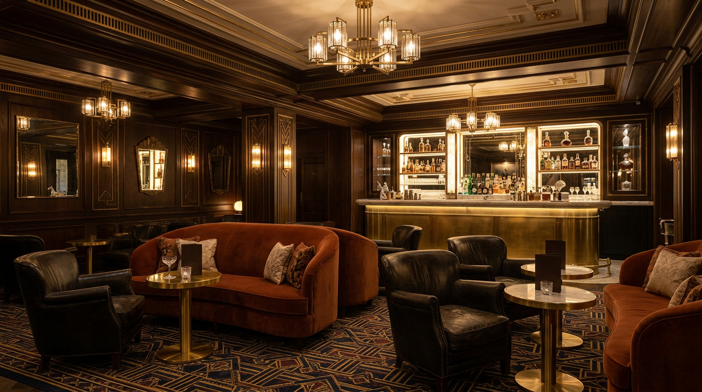 Sala del salón privado del hotel
