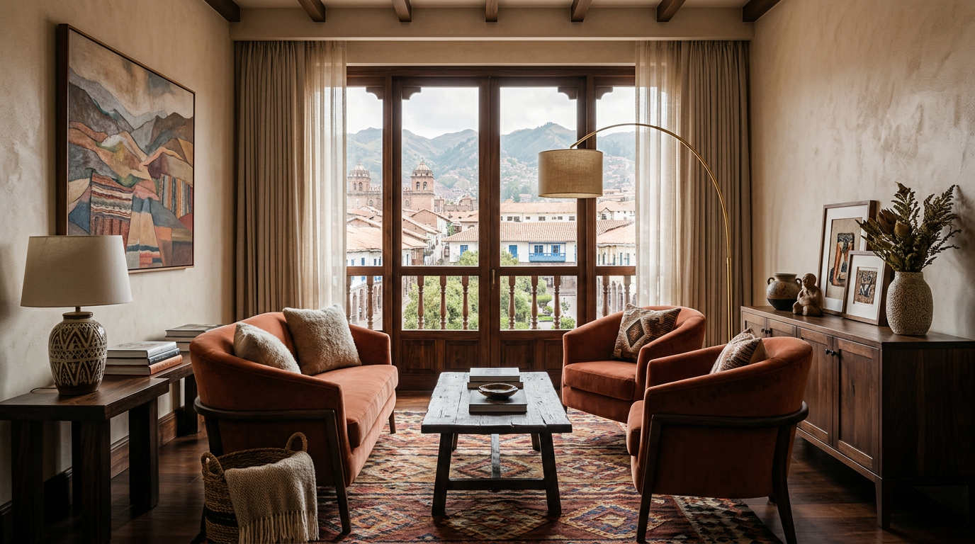 Sala de estar de una suite